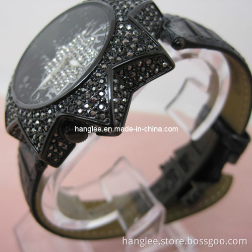 Luxury Ladies Watch with Diamond (HLSL-1051)